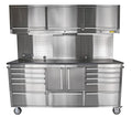 72 in. Rolling Tool Cabinet/Toolbox. 11-Drawer with Upper Stora[ Steel]