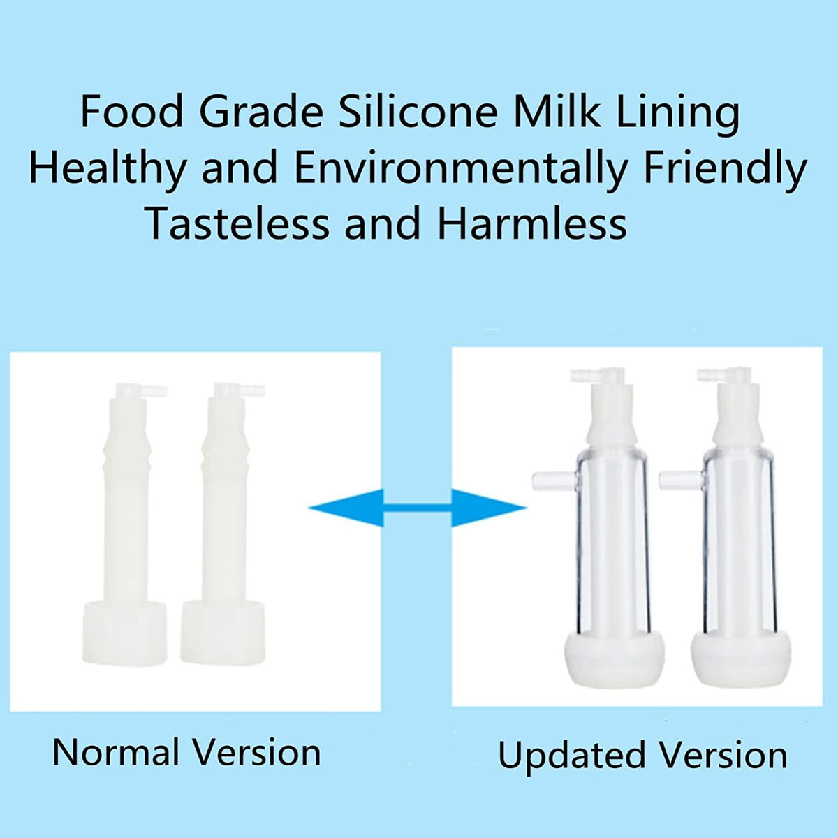 wftd portable electric milking machine milker for goat, stainless steel vacuum pump milker with 2 teat cups for livestock household domestic farm tool supplies