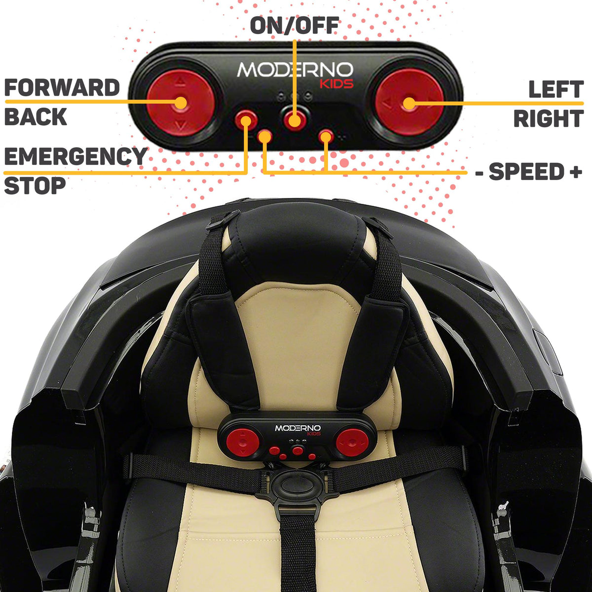 2023 Licensed Mercedes AMG 12V Battery Ride on Toy Car w/ Dining Table, LED Lights, Openable Doors