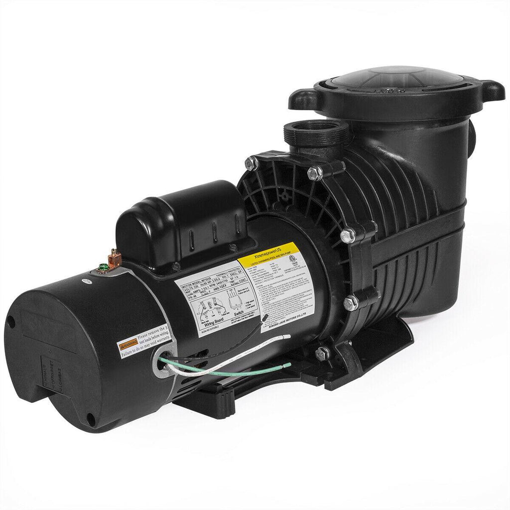 xtremepowerus dual speed 2hp high-flo inground swimming pool pump energy saving