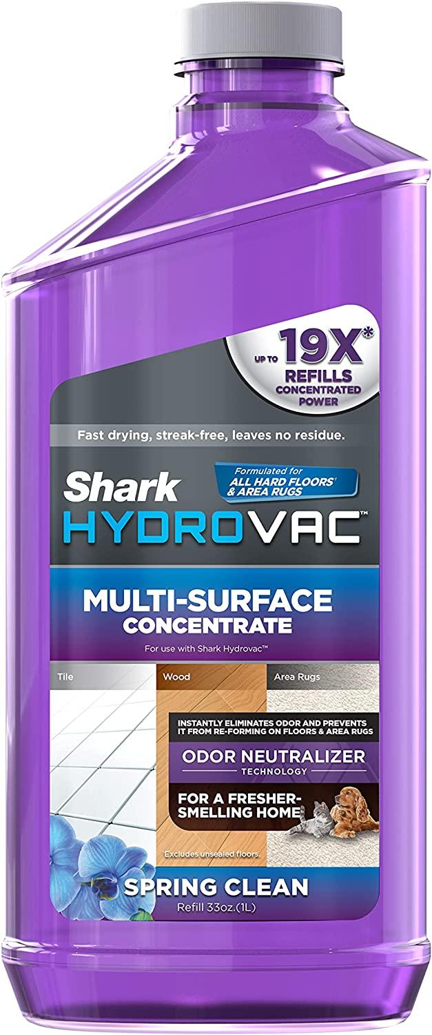 Shark WDCM30 HydroVac Multi-Surface 33-Oz. Concentrate with Odor Neutralizer Technology, Compatible with HydroVac 3-in-1 Cleaners, for all Sealed Hard Floors &amp; Area Rugs, Spring Clean Scent, Purple