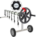 21ft pool cover reel set aluminum solar swimming inground cover blanket reel