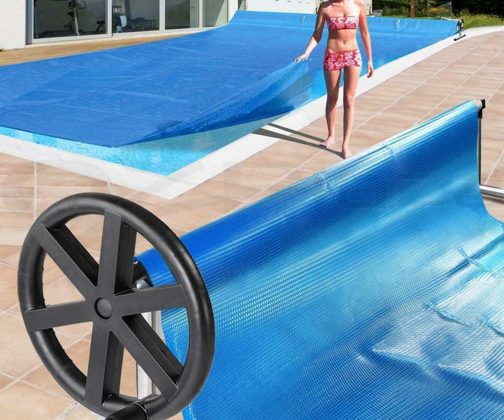 21ft pool cover reel set aluminum solar swimming inground cover blanket reel