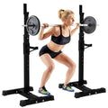 BLUKIDS Adjustable Squat Rack Dipping Station Barbell Rack Dip Stand Fitness Bench Press Equipment Home &amp; Gym