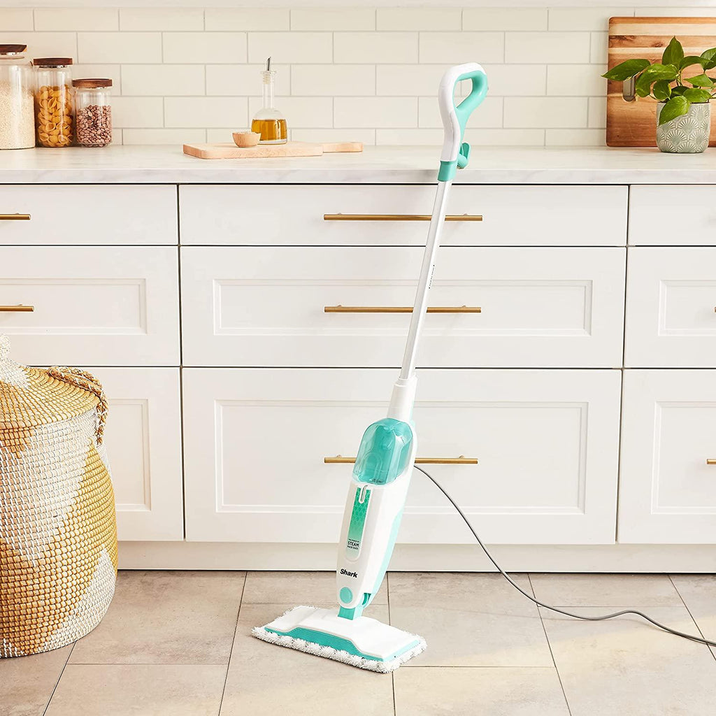 Shark S1000 Steam Mop, White/Seafoam