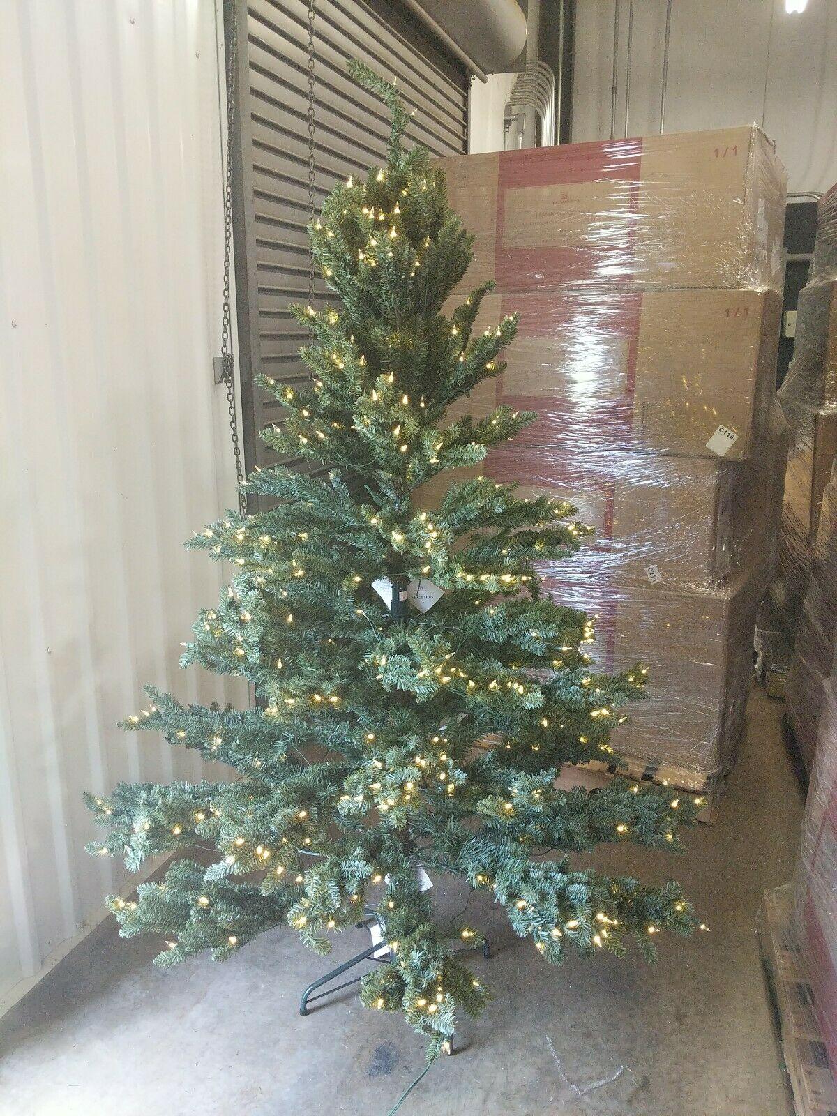 Open Box Balsam Hill Classic Blue Spruce 6.5' Tree with Candlelight LED Lights