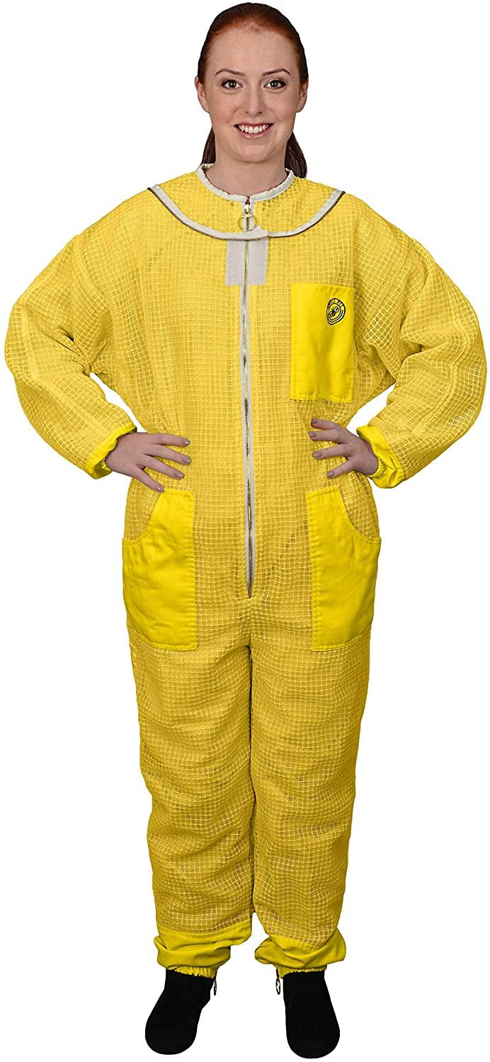 humble bee 421 suit beekeeping jacket, yellow