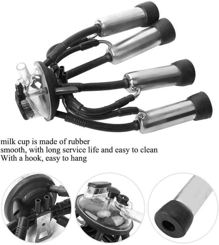 a sixx milking cluster, 240cc cow milking cluster milk cup set livestock milking equipment for vacuum pump milking machine