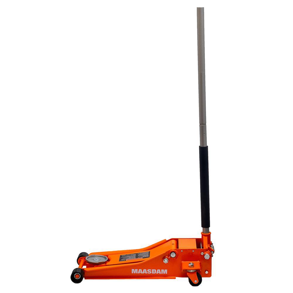 3-Ton Low Profile Floor Jack with Speedy Lift-Orange