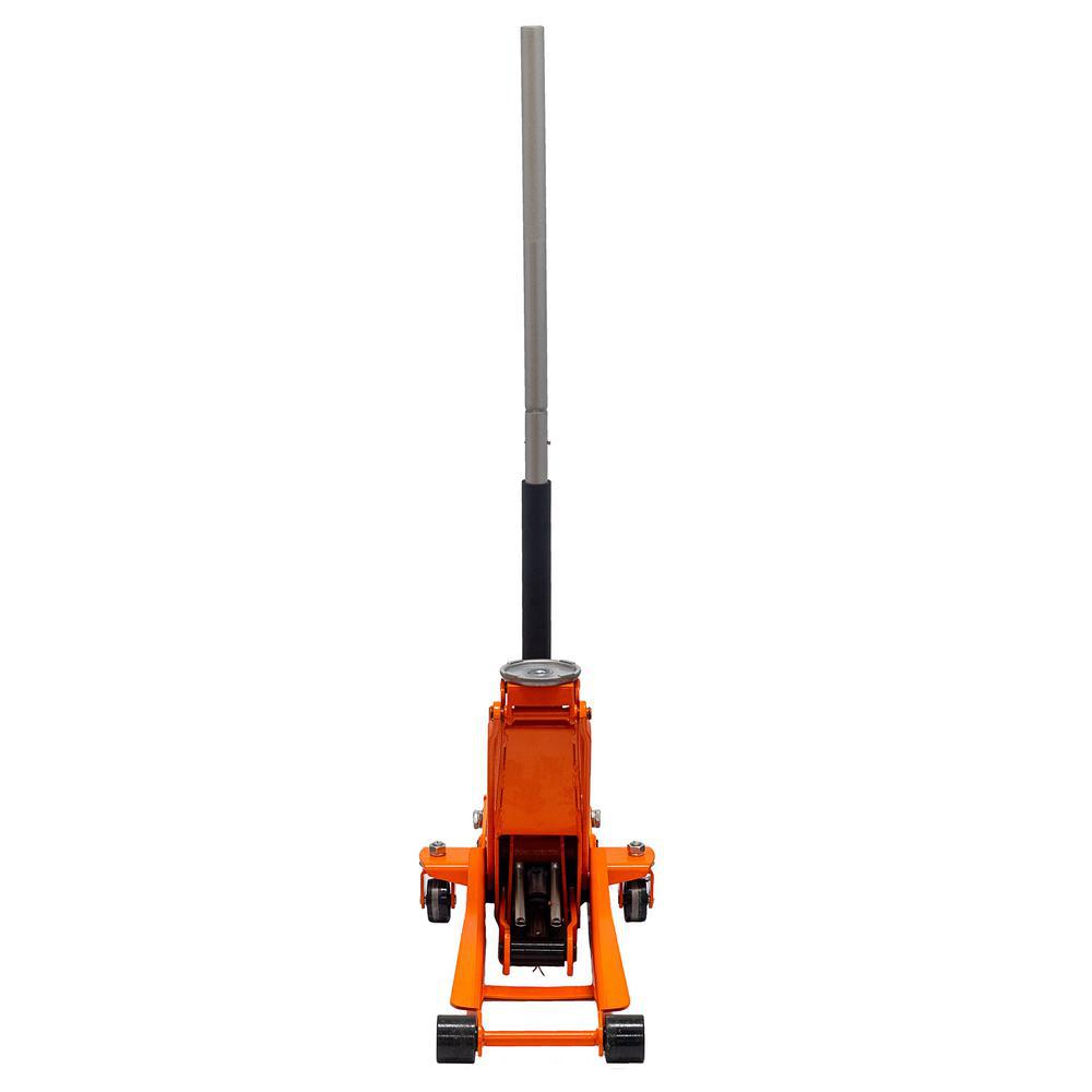 3-Ton Low Profile Floor Jack with Speedy Lift-Orange