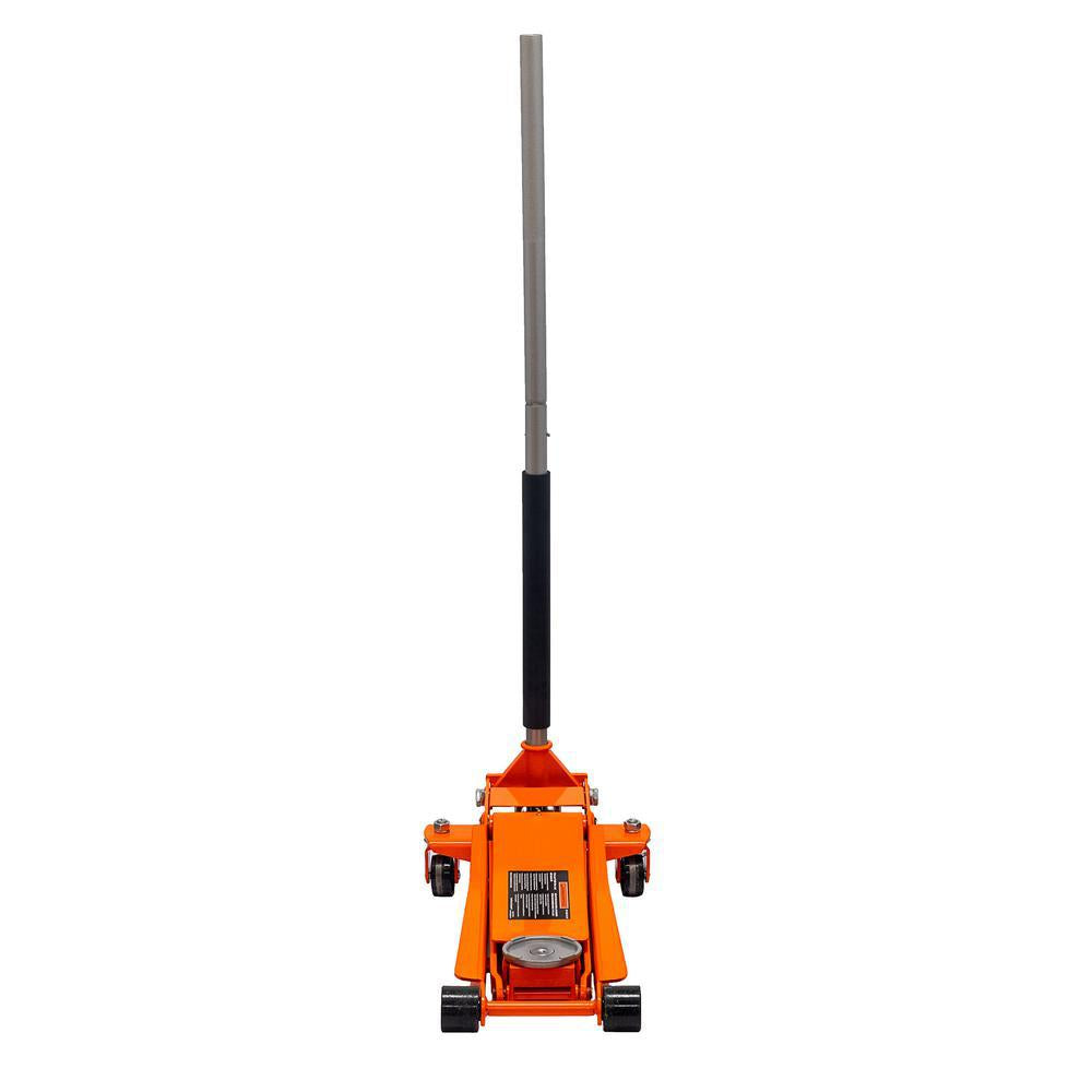 3-Ton Low Profile Floor Jack with Speedy Lift-Orange