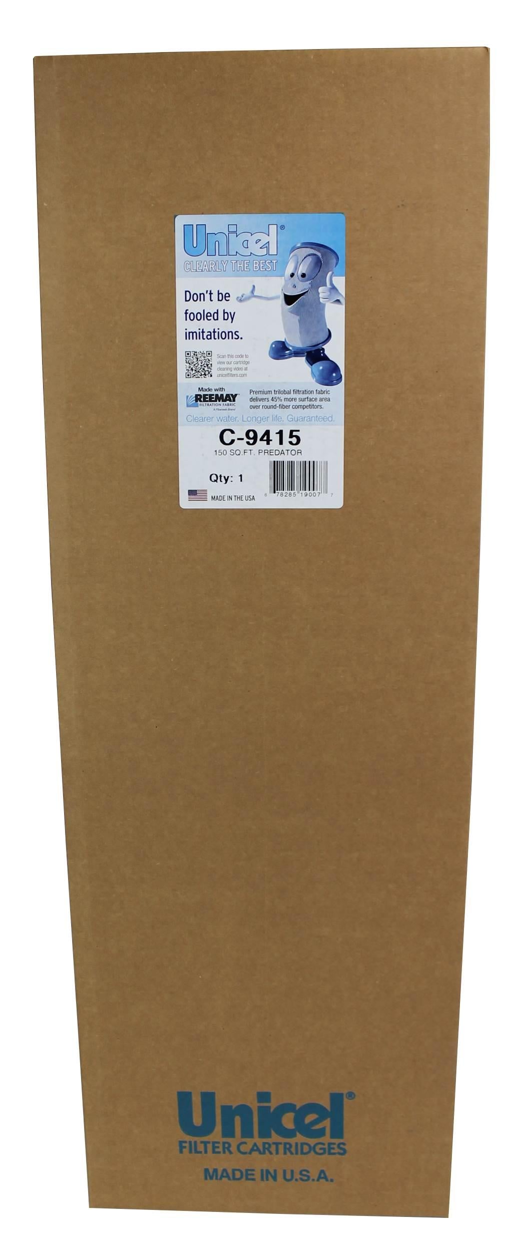 unicel c-9415 predator clean &amp; clear 150 pool filter cartridges c9415 (4 pack)