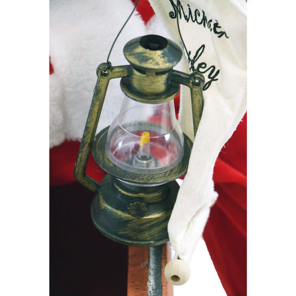 48 in. Christmas Santa Claus in Chimney with Music and Motion
