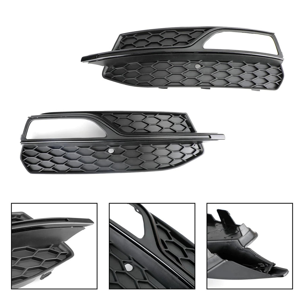 2013-2023 Audi S3 Lower Bumper Fog Light Cover Grill 8V3807681G 8V3807682G Generic