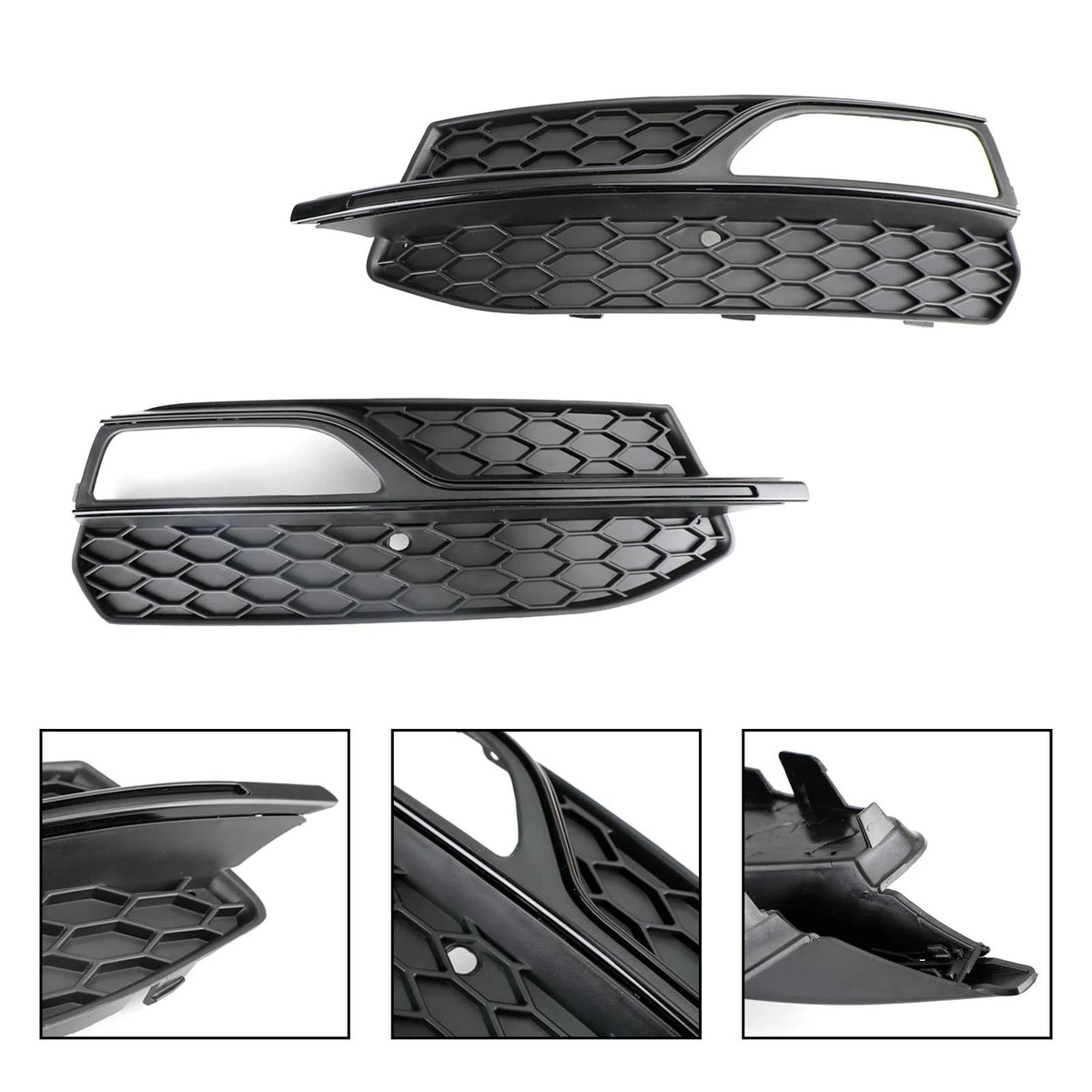 2013-2023 Audi S3 Lower Bumper Fog Light Cover Grill 8V3807681G 8V3807682G Generic