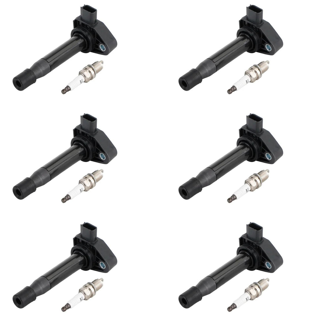 2000-2002 Honda Accord V6 3.0L 6X Ignition Coils+6X Spark Plugs Set 30520P8EA01 UF242 30520RCAA02 Fedex Express Generic