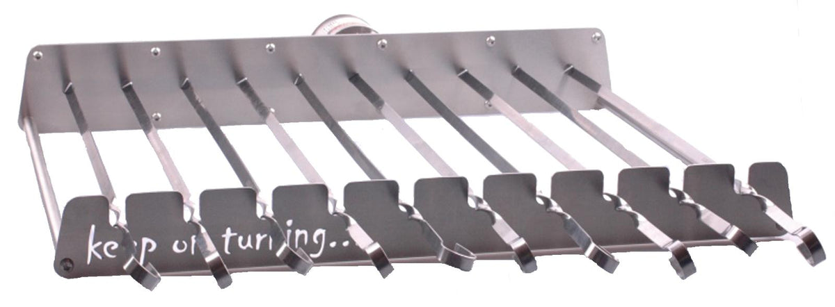10 Skewer Rotisserie Rack Grill Automatic Rotating Motor Operated BBQ Kit