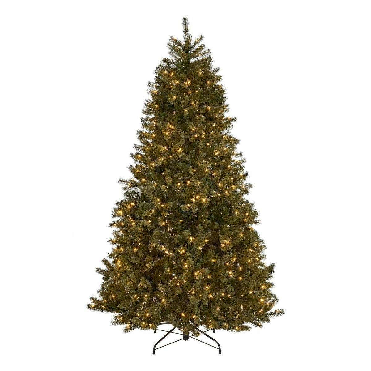 7.5-foot Mixed Spruce Hinged Artificial Christmas Tree