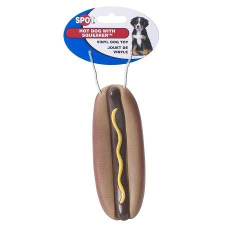 Spot Spotbites Vinyl Hot Dog Chew Toy (117 Pack)