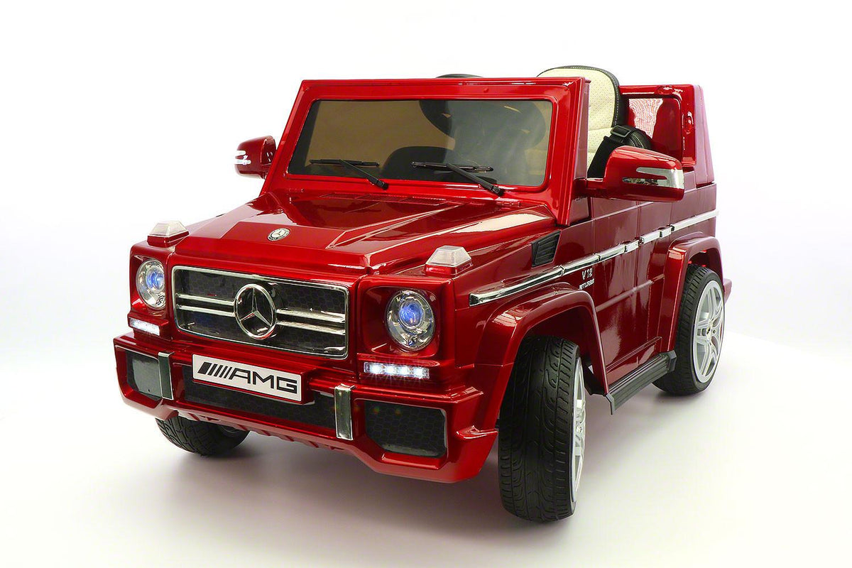 Mercedes G65 AMG 12V Kids Ride-On Car with Parental Remote | Cherry Red