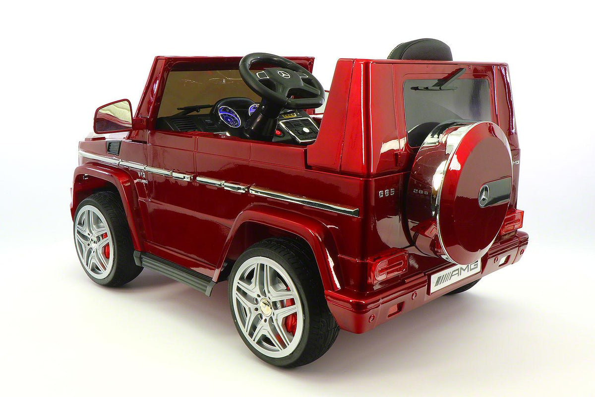Mercedes G65 AMG 12V Kids Ride-On Car with Parental Remote | Cherry Red