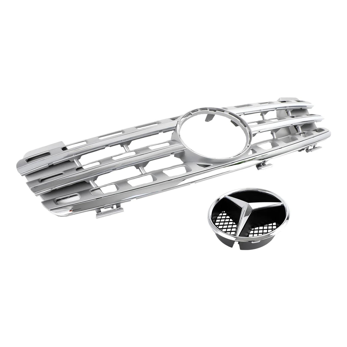 Benz ML-Class W164 2005-2008 AMG Style Chrome Front Grill Generic
