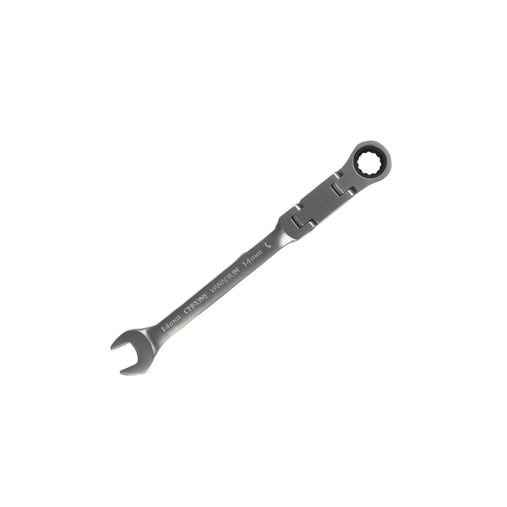 180° Flexible Head Ratchet Wrench Deep Offset 8-19mm Combination Dual-purpose Ratchet Tool Repair Ratchet Combination Set Car Hand Tools