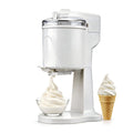 Soft Serve Ice Cream Machine with Freezer Bowl, 1.0 Qt Homemade Swirl Ice Cream Maker, Ice Cream Machine for Frozen Yogurt & Sorbet, 20–30 Min Fast Churn, Easy to Clean, Compact Appliance Gift