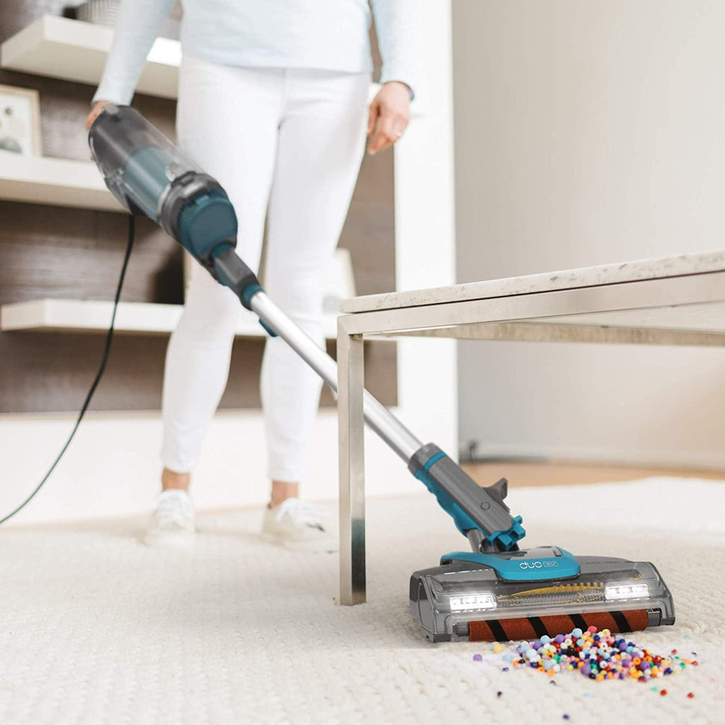 Shark LZ601, APEX UpLight Lift-Away DuoClean with Self-Cleaning Brushroll Stick Vacuum 0.66 qt, Forest Mist Blue