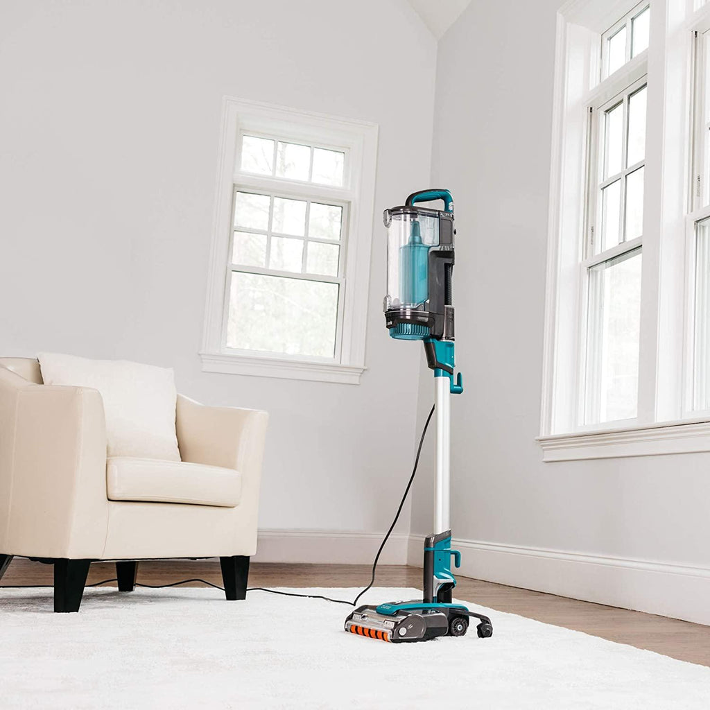 Shark LZ601, APEX UpLight Lift-Away DuoClean with Self-Cleaning Brushroll Stick Vacuum 0.66 qt, Forest Mist Blue