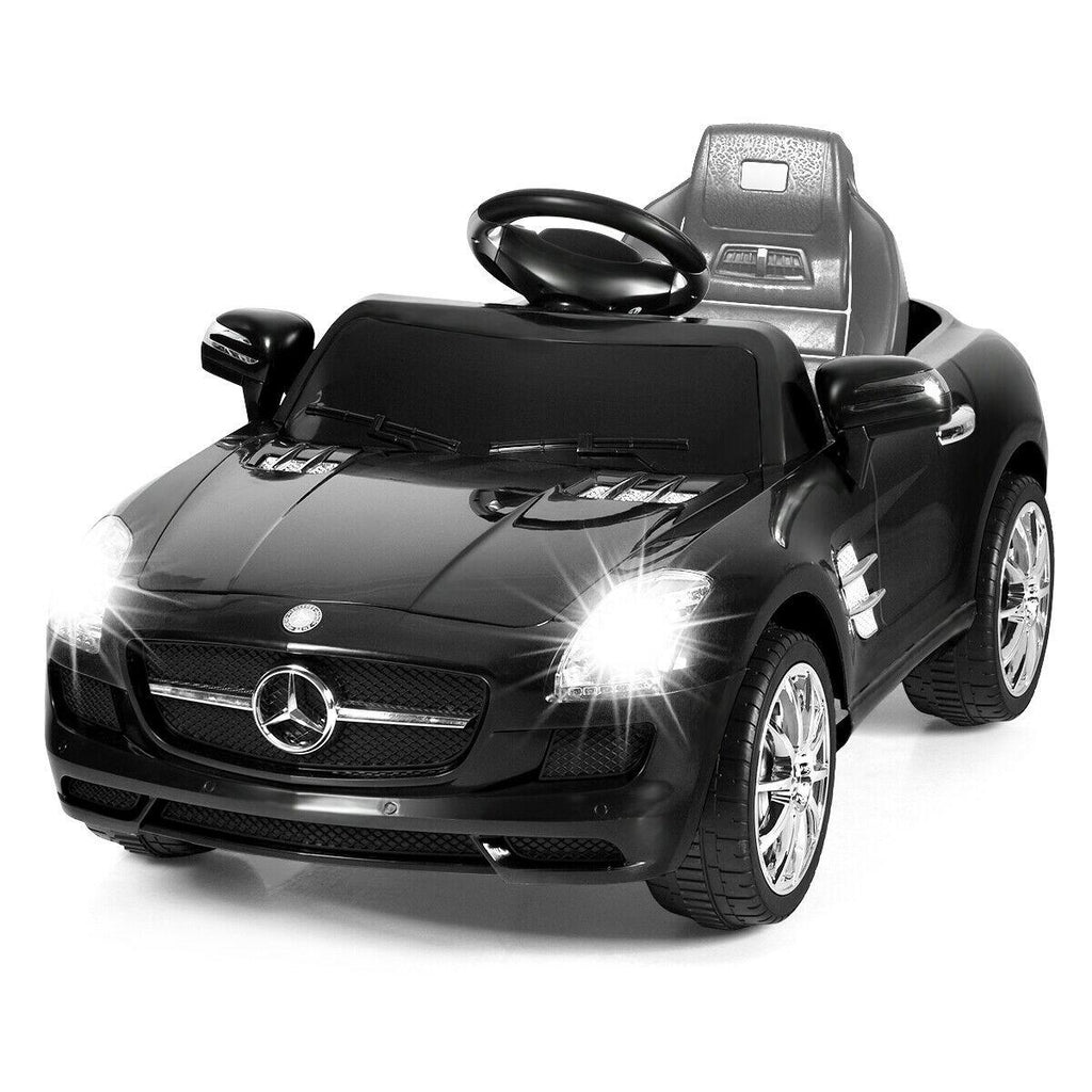 Gymax Kids Ride on Car Mercedes-Benz SLS w/ R/C Parental Remote Control MP3 Black