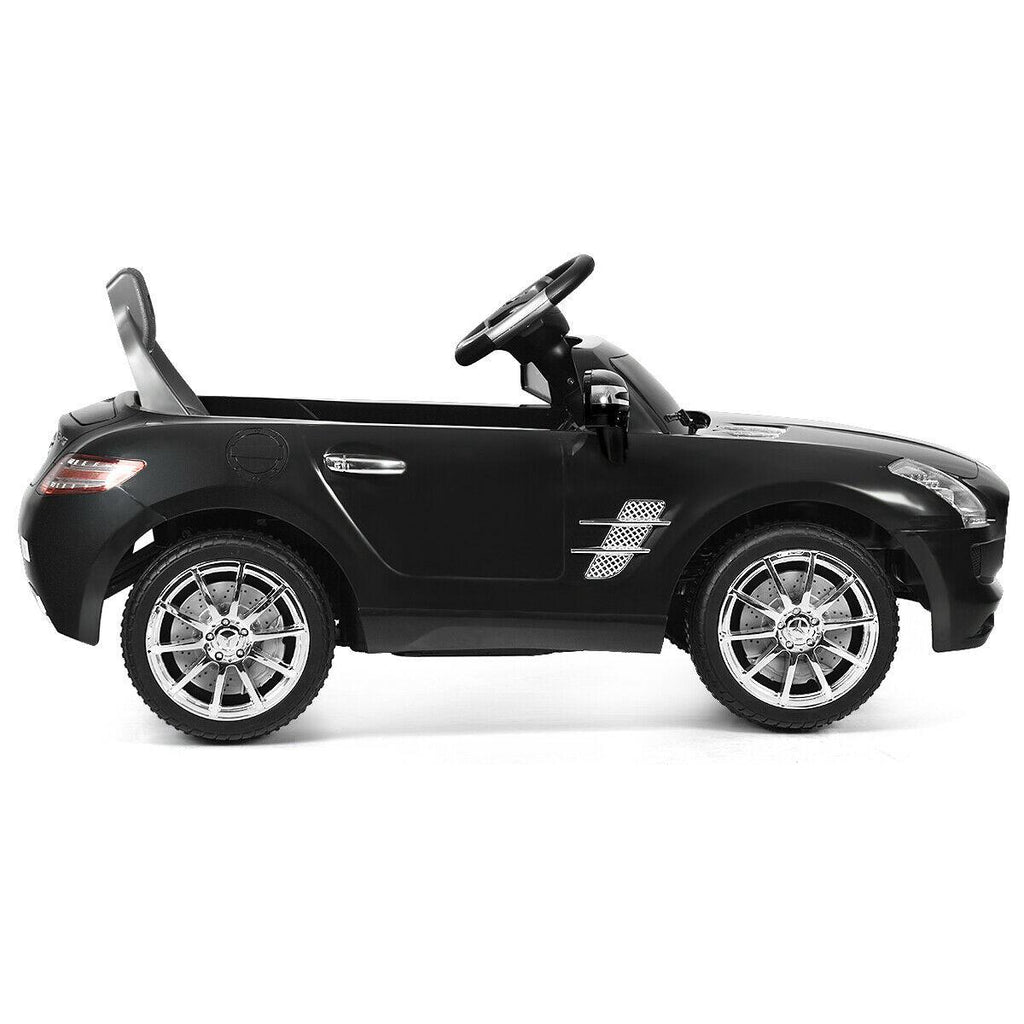 Gymax Kids Ride on Car Mercedes-Benz SLS w/ R/C Parental Remote Control MP3 Black
