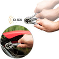 12 Pieces Ratchet Wrench Set ,Chrome Plated Steel 1/4 3/8 1/2InchTwo-way Wheel Wrench Auto Repair Tool-V-BR11