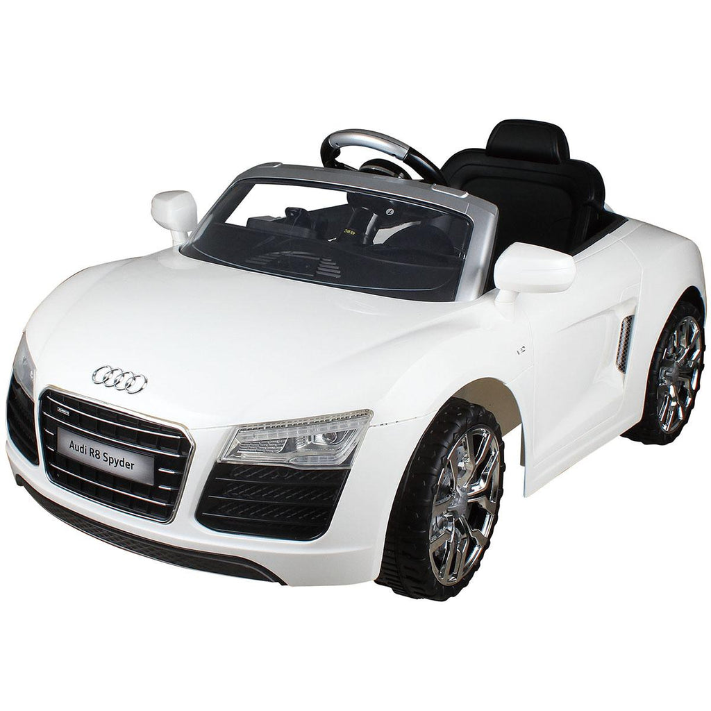 Goplus White Audi Kids 12V Electric Ride On Car With MP3 RC Remote Control Car Toy
