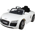 Goplus White Audi Kids 12V Electric Ride On Car With MP3 RC Remote Control Car Toy