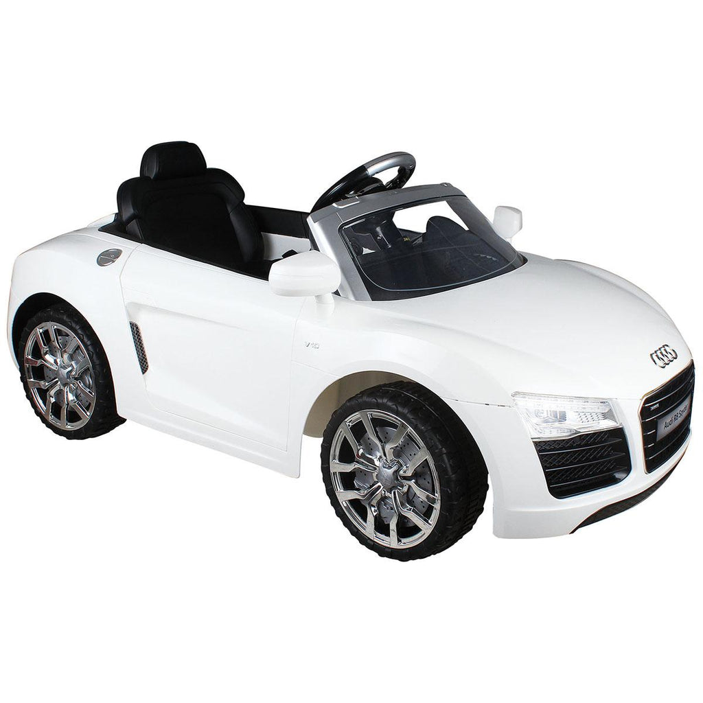 Goplus White Audi Kids 12V Electric Ride On Car With MP3 RC Remote Control Car Toy