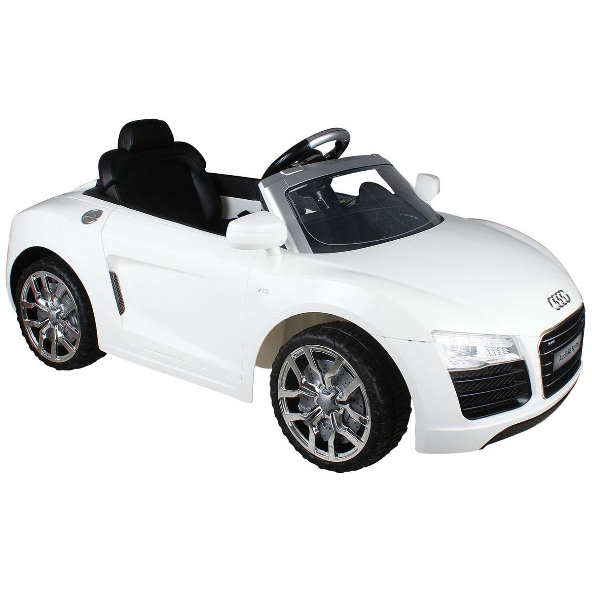 Goplus White Audi Kids 12V Electric Ride On Car With MP3 RC Remote Control Car Toy