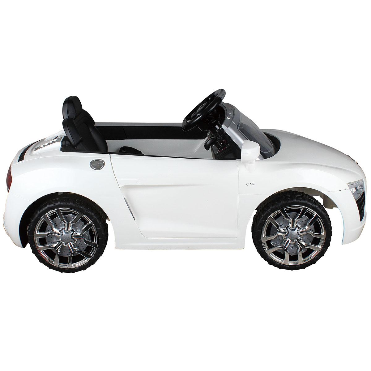 Goplus White Audi Kids 12V Electric Ride On Car With MP3 RC Remote Control Car Toy