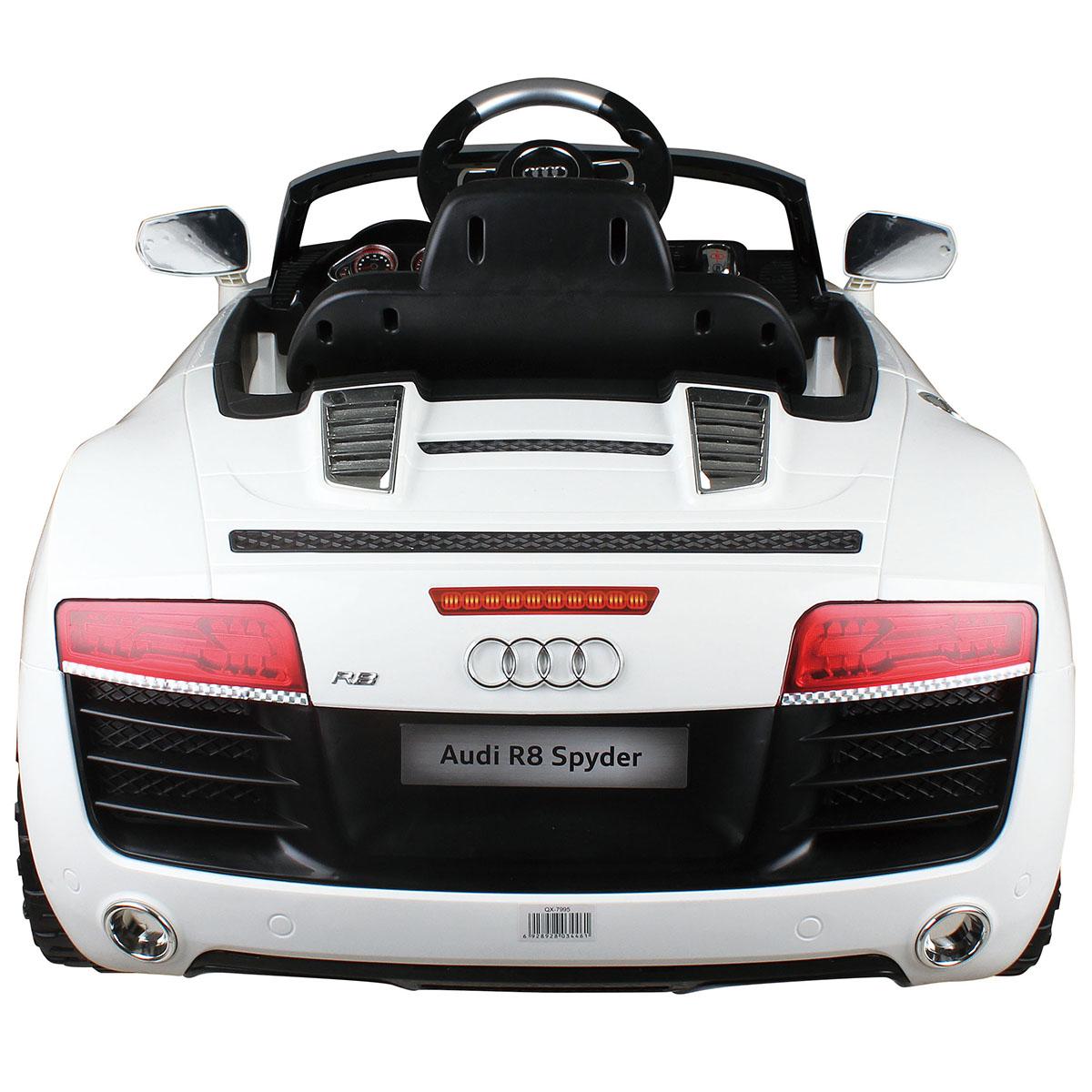 Goplus White Audi Kids 12V Electric Ride On Car With MP3 RC Remote Control Car Toy