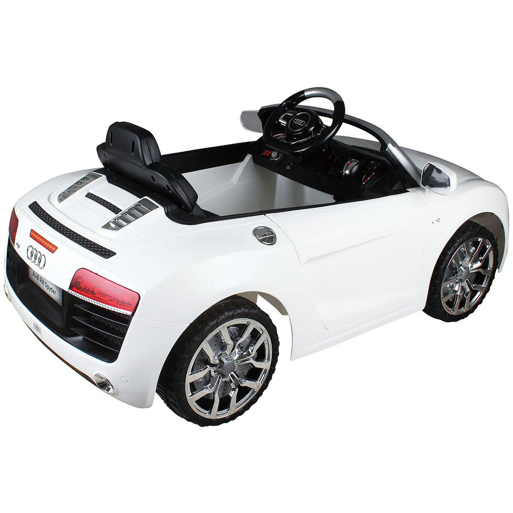 Goplus White Audi Kids 12V Electric Ride On Car With MP3 RC Remote Control Car Toy