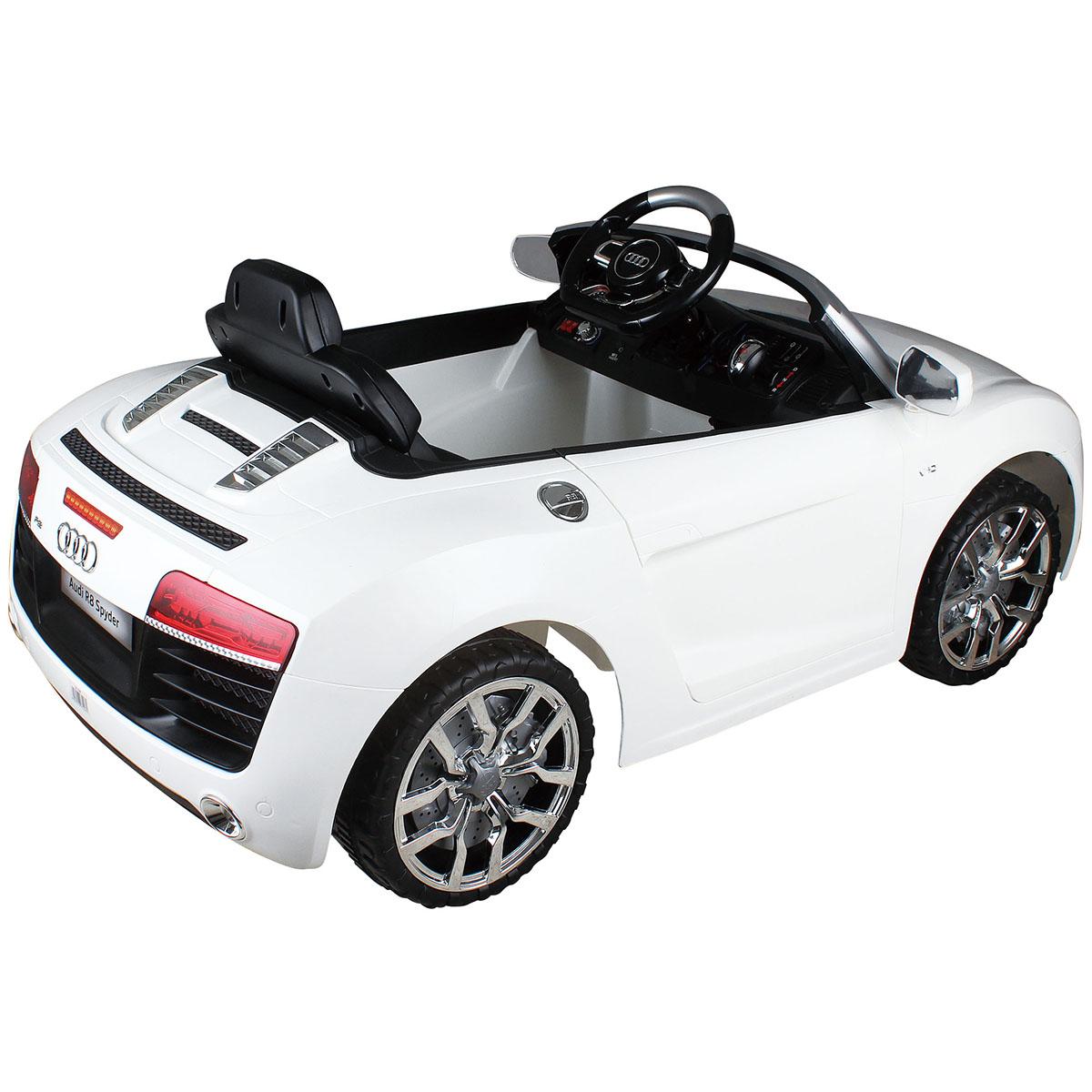 Goplus White Audi Kids 12V Electric Ride On Car With MP3 RC Remote Control Car Toy