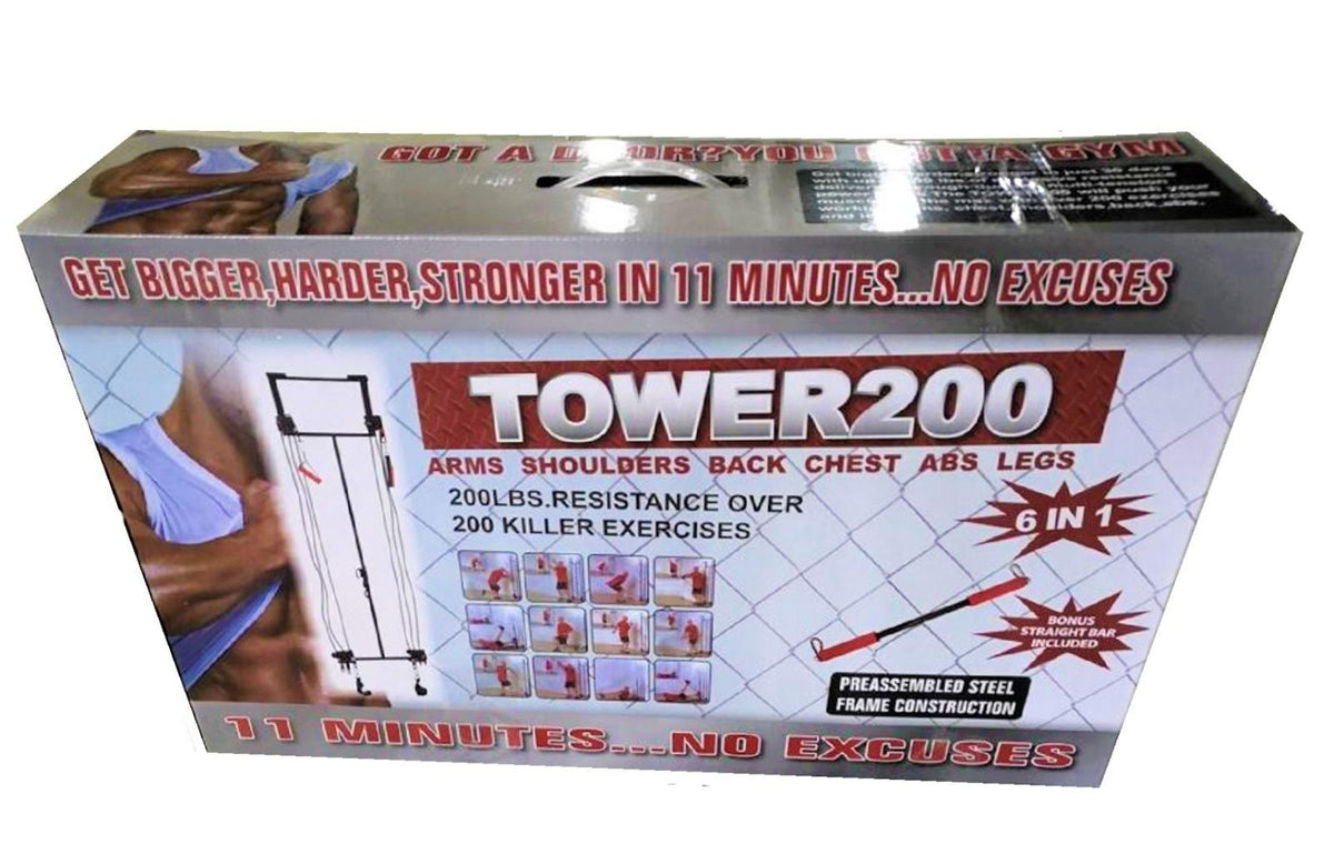 Tower 200 Complete Door Gym Full Body Workouts Fitness Exercise Home Gym