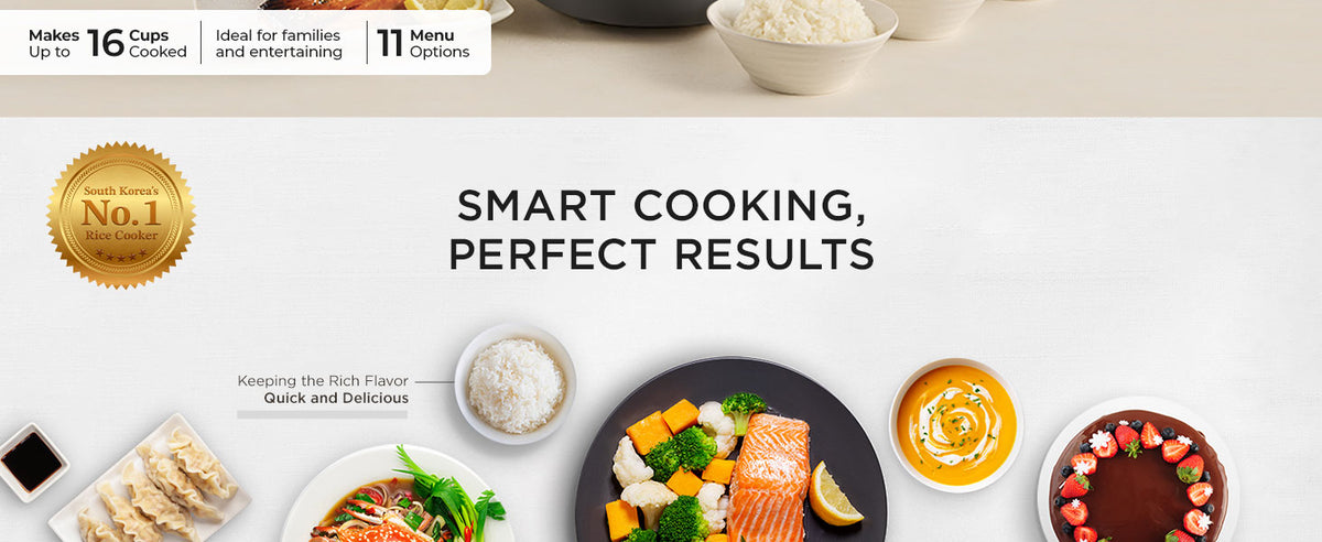 Non-Pressure Rice Cooker 8-Cup Uncooked / 16-Cup Cooked with Induction Heating Technology, Versatile Rice Maker with 12 Menu Options and Steam Plate, Voice Guide, Gray (CR-HA0810FG)