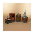 Gerson Companies 65.25-inch Metal Holiday Train Decor