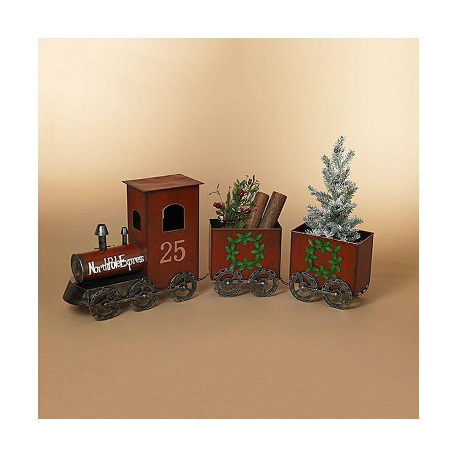 Gerson Companies 65.25-inch Metal Holiday Train Decor