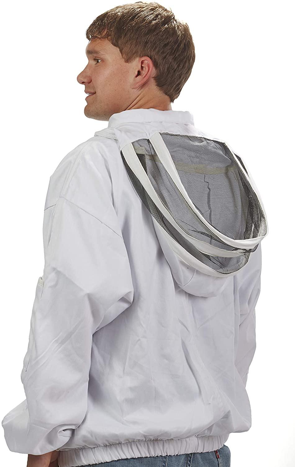 little giant deluxe beekeeping jacket protective bee suit jacket with hood (xxl) (item no. jkt2xl)
