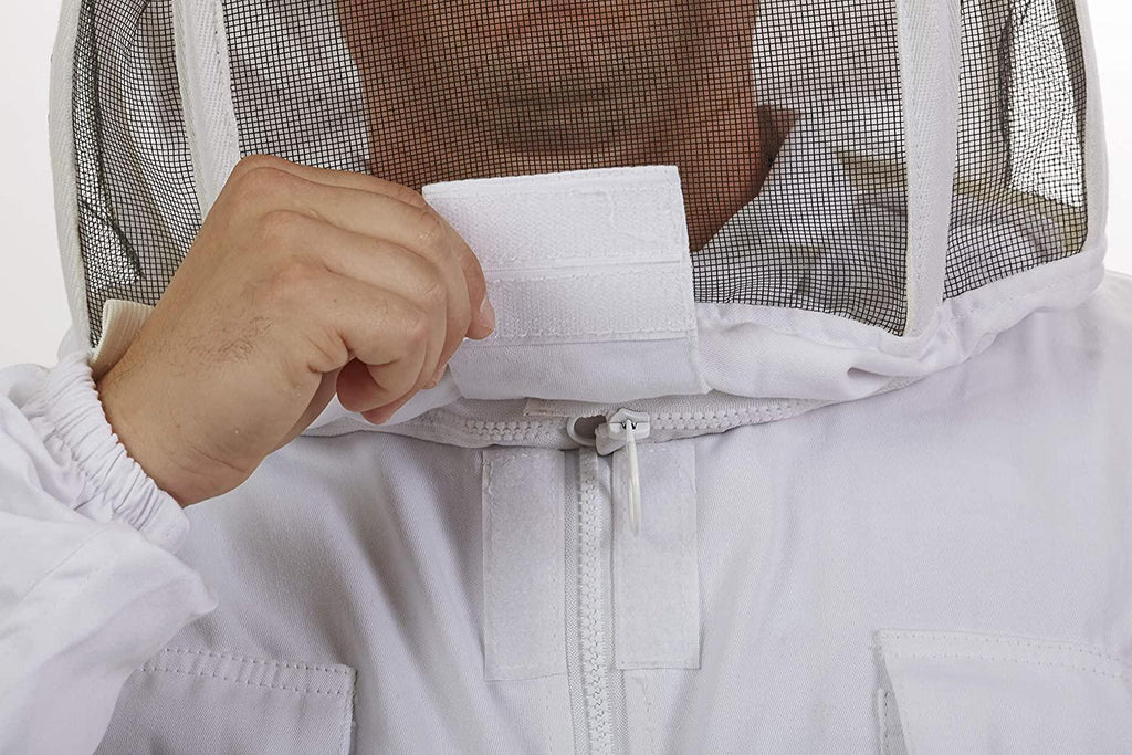 little giant deluxe beekeeping jacket protective bee suit jacket with hood (xxl) (item no. jkt2xl)