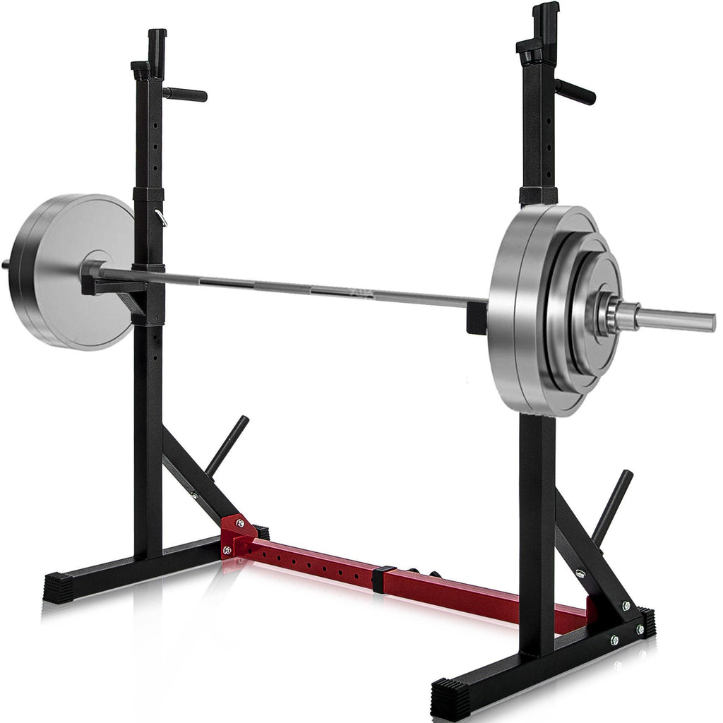 ANYSUN Adjustable Barbell Rack Max Load 550LBS Multi-Function Dipping Station Squat Stand Home Gym Fitness Weight Bench Press Stand