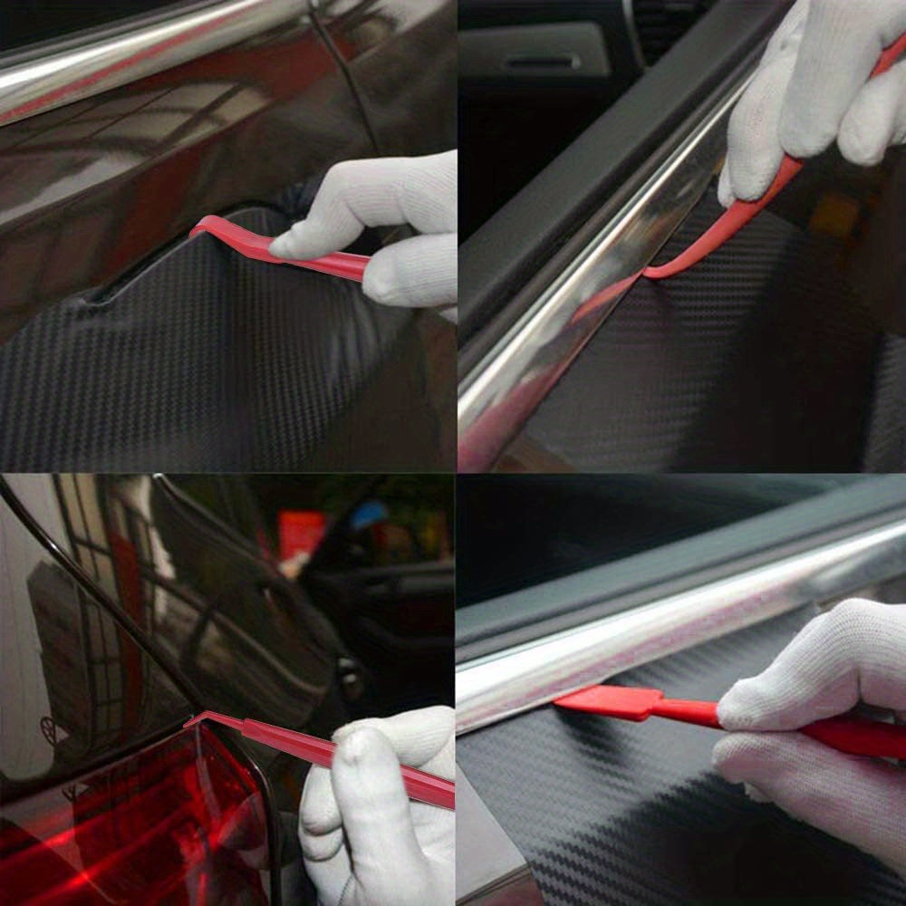 13pcs Car Vinyl Film Wrapping Tools Car Sticker Film Scraper Kit Auto Felt Squeegee Scraper Set Knife Decal Plaste Accessories