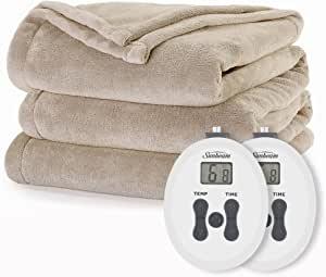 Royal Luxe Mushroom Heated Blanket - King